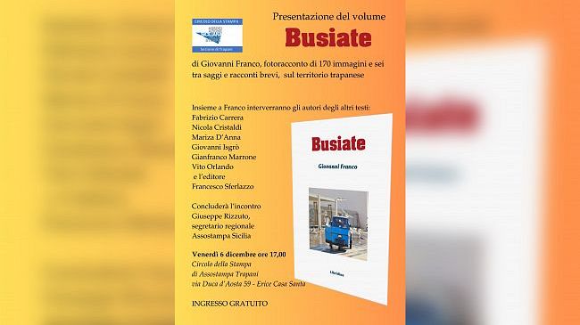 Venerdì 6 dicembre la presentazione del libro