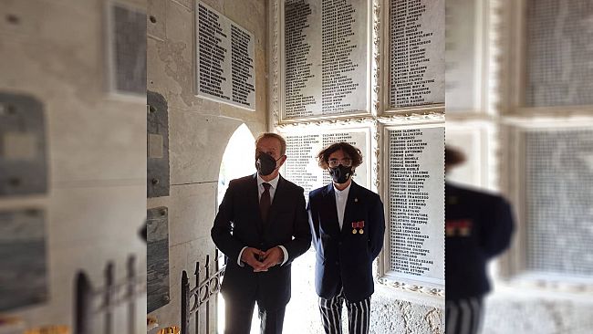 Trapani, cerimonia del 2 novembre: scoperte due lapidi commemorative al cimitero