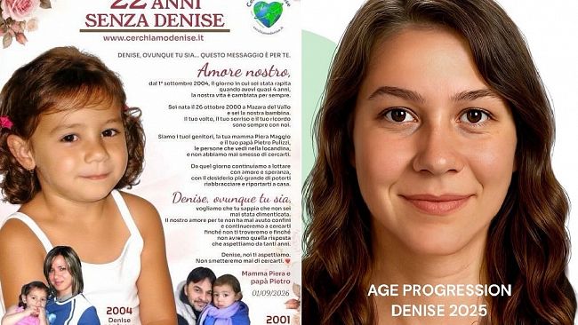 ​Denise, 22 anni senza risposte. I genitori Piera e Pietro: “Non smetteremo mai di cercarti”