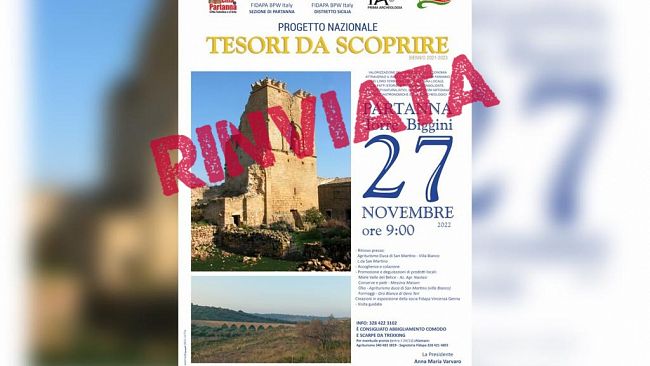 Fidapa rinvia l'evento a Torre Biggini