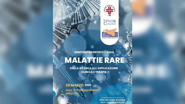 Si terrà ad Erice il “Simposio Scientifico sulle Malattie Rare: dalla Ricerca all’Applicazione Clinica e Terapie”