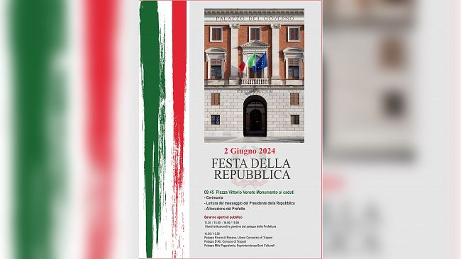 78° anniversario della Festa della Repubblica. Le celebrazioni della Prefettura di Trapani