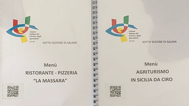 Arriva il menù stampato in braille