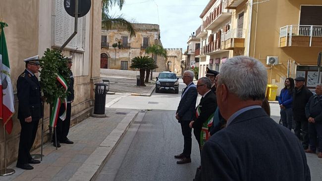 25 aprile, cerimonia sobria a Partanna