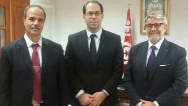 Auguri di Tumbiolo e Cracolici al designato Primo Ministro Tunisino Chahed, amico del Distretto e già presente a Blue Sea Land 2015