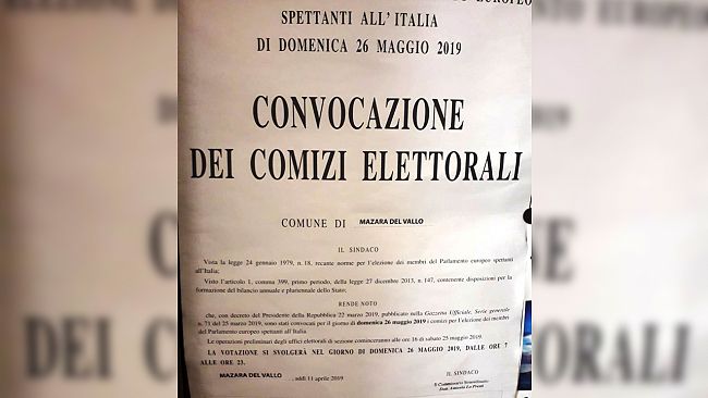 Mazara, Elezioni Europee: sabato e domenica mattina ufficio elettorale aperto