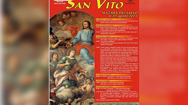 Mazara, domenica 6 agosto esibizione del gruppo dell'Annuncio del Festino di San Vito