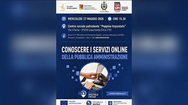 Cgil: domani ad Erice corso di facilitazione digitale rivolto agli anziani