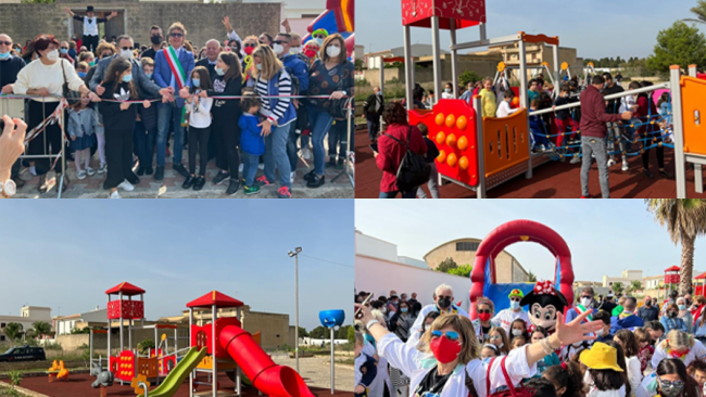Grande entusiasmo all'inaugurazione del “Parco delle libertà”
