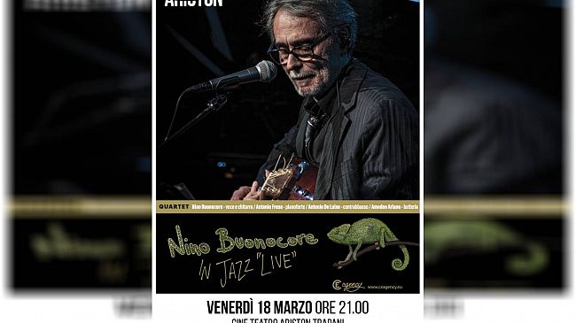 Trapani, sul palco del teatro Ariston arriva il cantautore Nino Buonocore