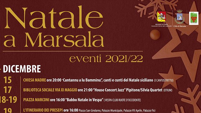 Natale a Marsala: eventi in centro e in periferia con animazioni e spettacoli