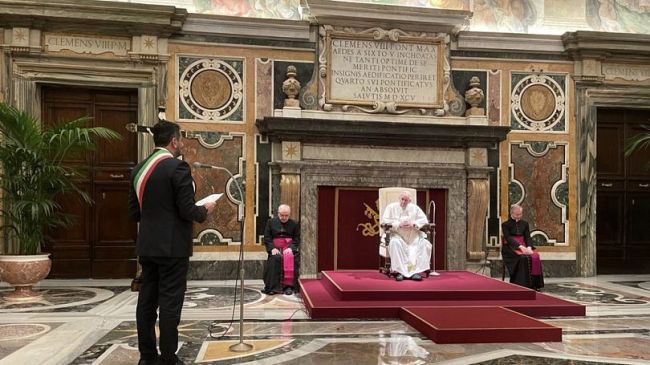 Enna. Il Sindaco di Enna all’incontro con Papa Francesco