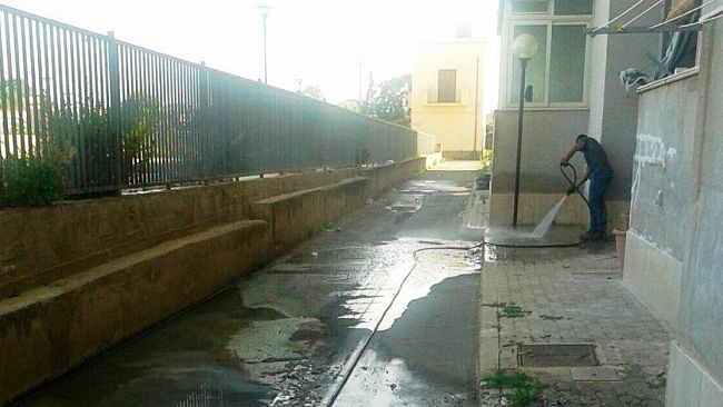 Mazara, interventi alla condotta fognaria del piazzale Europa