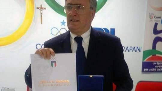 Il mazarese Pietro Ingargiola insignito della Stella di Bronzo dal CONI