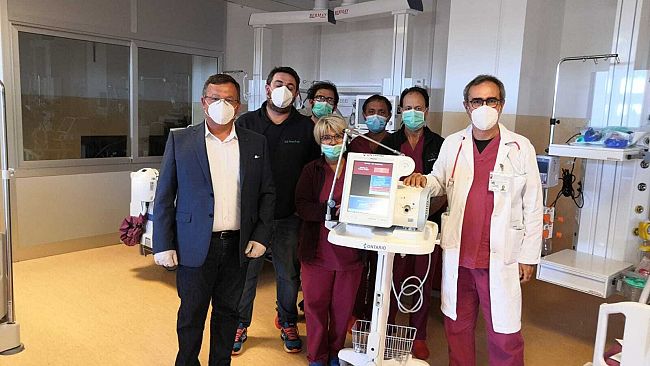 Ance Trapani dona ventilatore polmonare al Covid-Hospital di Marsala