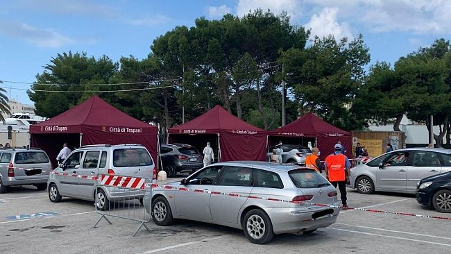 Trapani, screening di Piazzale Ilio: emersi 21 positivi al Coronavirus