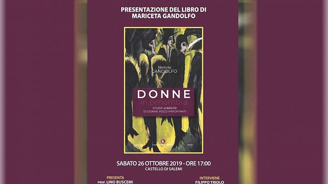 Al Castello Arabo Normanno la presentazione del libro di Mariceta Gandolfo.