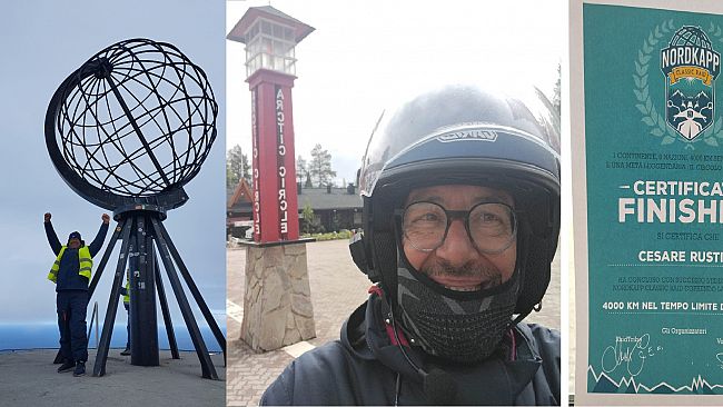 Il mazarese Cesare Rustico compie l’impresa: a bordo della sua vespa ha raggiunto il Circolo Polare Artico