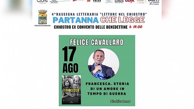 Felice Cavallaro alla Rassegna letteraria “Letture nel Chiostro– Partanna che legge
