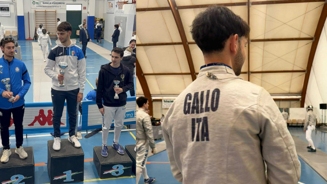 Scherma: il mazarese Vincenzo Tranchida conquista il 1º posto nella sciabola alla  2ª Prova Circuito Nazionale Master