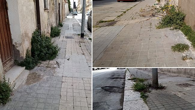 Trapani. Cresce il degrado nella via Marino Torre
