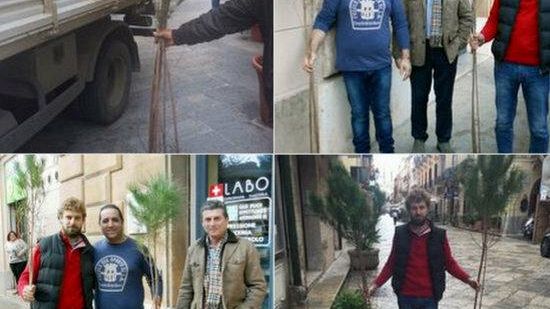 TRAPANI – Salone: Gli striminziti alberi di Natale del sindaco Damiano. «Una presa in giro per cittadini e commercianti».