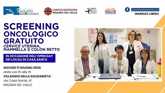 Screening oncologico gratuito al Villaggio della Solidarietà di Mazara