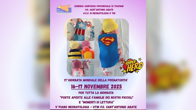 Neonatologia: l’Asp di Trapani accende i riflettori sulla Prematurità
