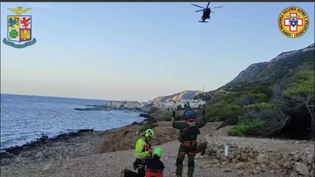 Cade in un dirupo a Marettimo, salvata da Soccorso Alpino e Aeronautica