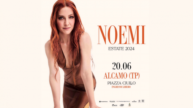 Alcamo, giovedì 20 giugno il concerto di Noemi 