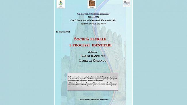 Mazara, istituto Euroarabo: il 30 marzo l'incontro
