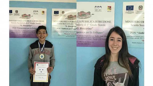 Mazara, grandi risultati per due ragazzi dell’I.C. “Boscarino-Castiglione” nelle gare di matematica promosse dall’AIPM