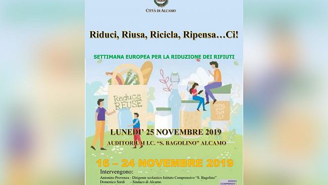 Alcamo, al via attività per la Settimana Europea per riduzione dei rifiuti