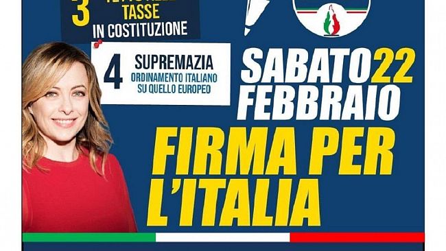 Domani a Castelvetrano Fratelli d’Italia promuove una raccolta firme