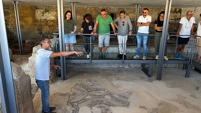 Mazara. Successo dell'Open Day per visitare in anteprima la Domus romana con i mosaici di San Nicolò Regale