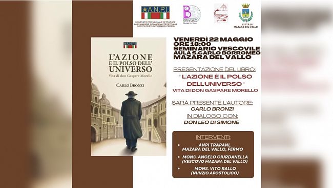 Mazara, venerdì la presentazione del libro “L’azione è il polso dell’universo: vita di don Gaspare Morello”