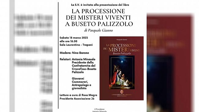 Pasquale Gianno presenta un libro sui misteri di Buseto Palizzolo