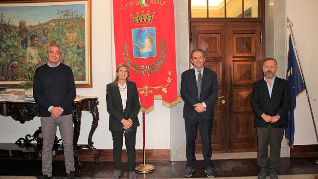 Il Prefetto di Trapani, Cocuzza ricevuta a Palazzo Municipale dal sindaco Grillo