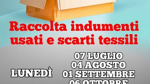 Rifiuti, a Trappeto si raccolgono indumenti usati e scarti tessili