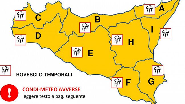 Maltempo e mareggiate in arrivo nel trapanese, diramata l’allerta meteo arancione per domani