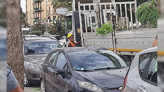 Lungomare, ramo si stacca da un albero. Danneggiata un'auto