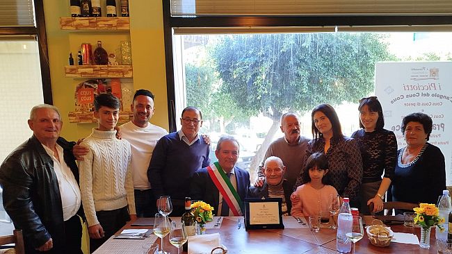 Ancora un centenario a Marsala. È nonno Giuseppe Pipitone