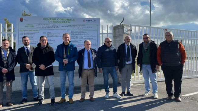 Inaugurato il nuovo Centro Comunale di Raccolta dei Rifiuti a Trapani