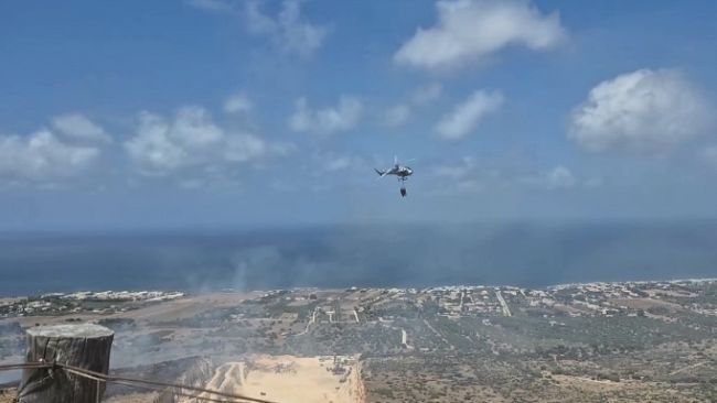 ​Valderice, domato vasto incendio che minacciava parco urbano e abitazioni