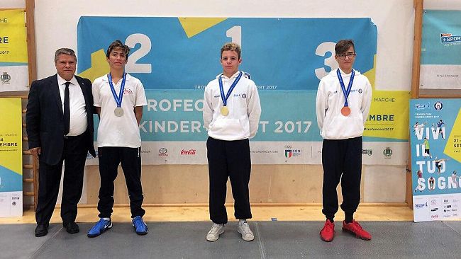 Mazara, Trofeo coni kinder+ sport 2017 Bronzo per Marco Galetti; 9^ Clara Pignoli