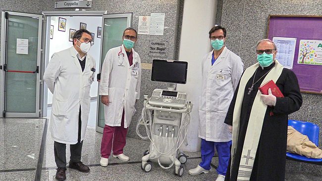 Coronavirus, la Diocesi dona un ecografo all’ospedale di Marsala