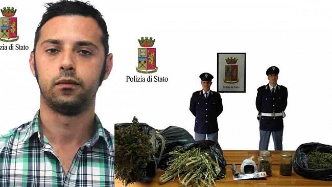 Marsala, trovato con oltre un chilogrammo di marijuana: arrestato dalla Polizia di Stato giovane