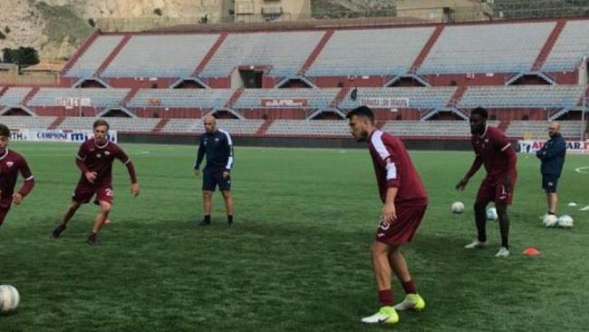 Trapani calcio, si lavora in vista della sfida contro la Cavese