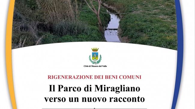 Mazara, al via co-progettazione per riattivazione Parco di Miragliano
