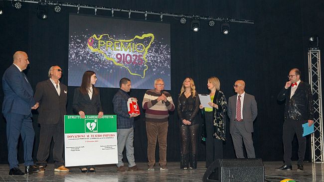 Marsala. Premio 91025: donato un defibrillatore al Teatro Impero, da oggi cardioprotetto